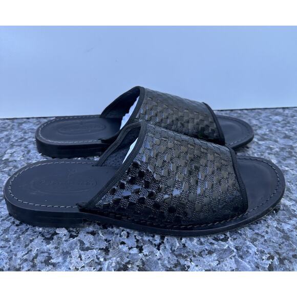 ReFerdinando Sandals Men Genuine Leather Shoes Italy Size 44